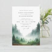 水素朴色グリーンフォレストデスティーション結婚ズ 招待状 (スタンド正面)