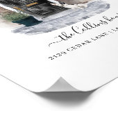 水素朴色グレーレンガ&ブラックドアブルドッグ ポスター (角)