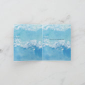 水素朴色サマーシービーチサンキューカード 招待状 (内部)