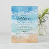 水素朴色サマーシービーチブライダルシャワー 招待状 (スタンド正面)