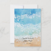 水素朴色サマーシービーチ結婚式 出欠カード (裏面)