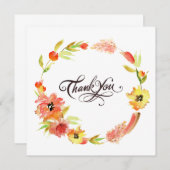 水素朴色シックフローラリースありがとう (正面/裏面)