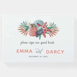 水素朴色シーズヘルスヒトデビーチ結婚式 ゲストブック