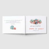 水素朴色シーズヘルスヒトデビーチ結婚式 ゲストブック (全面)