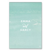 水素朴色シーズヘルスヒトデビーチ結婚式 テーブルナンバー (裏面)