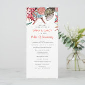 水素朴色シーズヘルスヒトデビーチ結婚式 プログラム (スタンド正面)