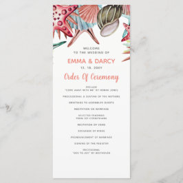 水素朴色シーズヘルスヒトデビーチ結婚式 プログラム