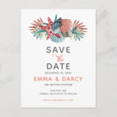 水素朴色シーズヘルスヒトデビーチ結婚式 案内ポストカード (正面)