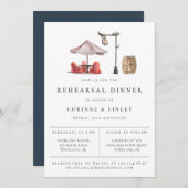 水素朴色シーンのリハーサルディナー 案内状 (正面/裏面)