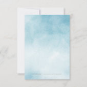 水素朴色ストライプビーチ結婚式 出欠カード (裏面)