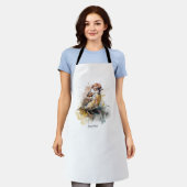 水素朴色スパローカスタム エプロン (着用した状態)