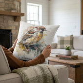 水素朴色スパローカスタム クッション