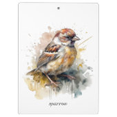 水素朴色スパローカスタム クリップボード (裏面)