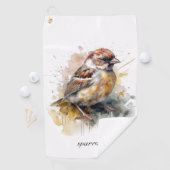 水素朴色スパローカスタム ゴルフタオル (インサイチュ)