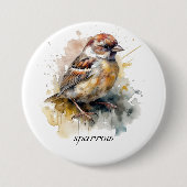 水素朴色スパローカスタム 缶バッジ (正面)