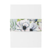 水素朴色ダスティブルー自然フローラ結婚 招待状ベリーバンド (裏面例)