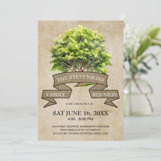 水素朴色ツリーファミリー懇親会 招待状 (スタンド正面)