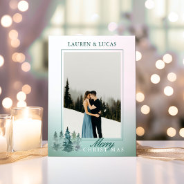 水素朴色ツリー休日クリスマスフォト シーズンカード