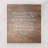 水素朴色テラコッタ結婚フローラ プレイスカード (内部開封)