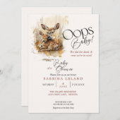 水素朴色ディアオップベビー 招待状 (正面/裏面)