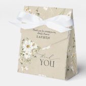 水素朴色デイジーブライダルシャワーありがとう フェイバーボックス (正面サイド)