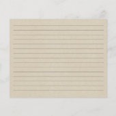 水素朴色デイジーブライダルシャワーレシピカード (裏面)