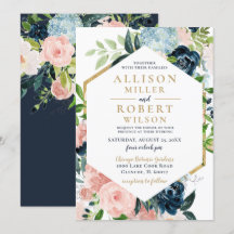 水素朴色ネイビー赤面金ゴールド結婚フローラのI