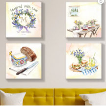 水素朴色ハーブのキッチン – カスタムモノグラム