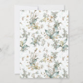 水素朴色バタフライ100th誕生日パーティー 招待状 (裏面)