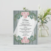 水素朴色バラと緑結婚のメニュー メニュー (スタンド正面)