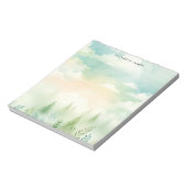 水素朴色パイフォレパーソナライズされたスト ノートパッド (回転)