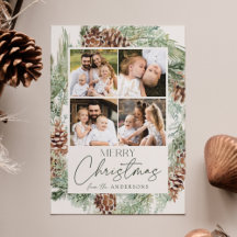 水素朴色パインコーンリースフォトコラージュ