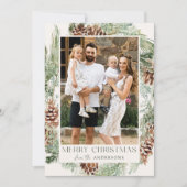 水素朴色パインコーンリース写真 シーズンカード (正面)