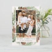 水素朴色パインコーンリース写真 シーズンカード (スタンド正面)