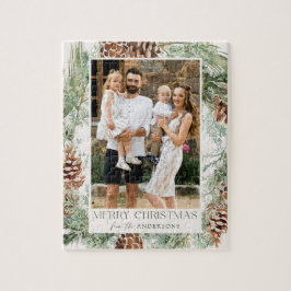 水素朴色パインコーンリース写真 ジグソーパズル