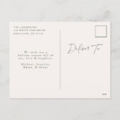 水素朴色パインコーンリース非写真 シーズンポストカード (裏面)