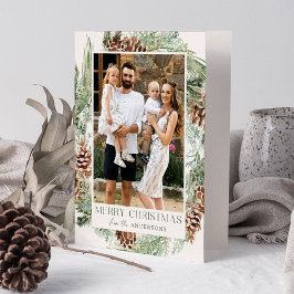 水素朴色パインコーンリース2写真 シーズンカード