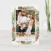 水素朴色パインコーンリース2写真 シーズンカード (正面)