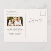 水素朴色パインコーンリース2写真 シーズンポストカード (裏面)