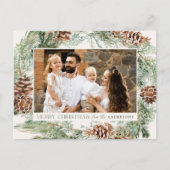 水素朴色パインコーンリース2写真 シーズンポストカード (正面)