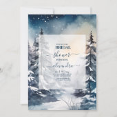 水素朴色パインツリーブライダル 招待状 (正面)