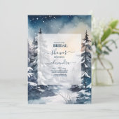 水素朴色パインツリーブライダル 招待状 (スタンド正面)
