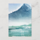 水素朴色パインマウンテンズレイク結婚ズ エンクロージャーカード (裏面)