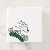 水素朴色パイン山結婚の感謝 フェイバータグ (インサイチュ)