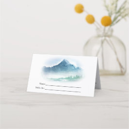 水素朴色パイン山結婚湖の広場 プレイスカード