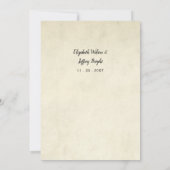 水素朴色パイン森林冬の結婚式 招待状 (裏面)