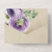 水素朴色パープル&ホワイトランヌカルス オールインワン招待状 (裏面)