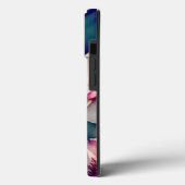 水素朴色パープル&ホワイト花 Case-Mate iPhoneケース (裏面 / 左)