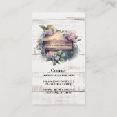 水素朴色ピアノ先生名刺 名刺 (裏面)