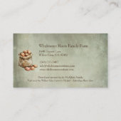 水素朴色ファミリーファーム、地元の農産物 名刺 (裏面)